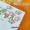 Pedras de Strass Retangulares Brilhantes para Nail Art, Quadradas Longas Versáteis da Moda, Decorações de Unha Irregulares com Fundo Pontiagudo