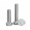 Tornillos Cilíndricos de Cabeza Plana de Acero Inoxidable 304 en Stock Gb65 Tornillos Largos Ranurados Sujetadores de Ferretería Estándar