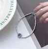 Pulseira de Prata 925 com Concha Natural e Água-Marinha para Mulheres, Nova Pulseira de Luxo com Bambu Estilo Chinês, Tendência Nacional Presente de Alto Padrão