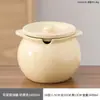 Pote de Cerâmica Doméstico com Duas Alças para Banha com Tampa, Recipiente Resistente a Altas Temperaturas para Armazenamento de Óleo, Pote de Cozinha para Banha e Óleo de Gergelim