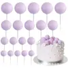 20 Piezas/Set Bolas de Espuma de Colores Decoración para Pastel Boda Baby Shower Fiesta de Cumpleaños Inserto para Cupcake