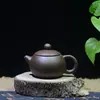 Tetera Zhu Ni de Chaozhou, tetera mini de arcilla púrpura, tetera miniatura de bolsillo, tetera pequeña, tetera pequeña, tetera de taza