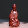Mascota de té de arena púrpura de Yixing, Buda Maitreya, Guanyin, Dios de la Riqueza, pequeños adornos, figura, bolsa de tela, escultura de Buda, inserto fragante, artesanía de cerámica