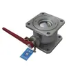 Fabricante Hubei Huat Válvula de Bola Cuadrada de Aleación de Aluminio 2 pulgadas / 2.5 pulgadas / 3 pulgadas / 4 pulgadas Especial Industrial para Camiones Cisterna y Petroleros