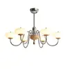 Candelabro Retro Francés Estilo Medieval Dormitorio Sala de Estar Luz Principal Estilo Chino Nuevo Americano Simple de Alta Gama Estudio Comedor Luz