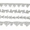 Cadena de taladro de pegamento caliente cadena de conejo pedrería pegamento trasero cadena de código elegante sombrero accesorios para ropa diy tira de taladro caliente con pegamento trasero