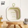 Lavabo plegable para niños, lavabo portátil para recién nacidos, lavabo de plástico grueso para bebés, lavabo pequeño para el hogar.
