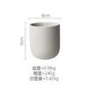 Contenedor de vela mate transfronterizo taza vacía soporte INS llenado de cera cemento aromaterapia taza de cera DIY de alto aspecto