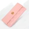 Billetera Larga Plegable de PU para Mujer 2021 Bolso de Mano Coreano Hebilla Bordada con Diamantes Billetera Multitarjetas