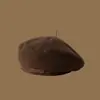 Otoño e Invierno Nueva Moda Estilo Británico Boina Vintage Todo-partido Gorra de Pintor Muestra la Cara Gorra Pequeña de Capullo Gorra de Periódico