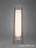 Luminária de Piso de Madeira Maciça Usada para Quarto Sala de Estar Designer Ajustável SantaTMM Estilo Wabi-Sabi Atmosfera Retrô Luminária de Mesa