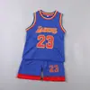 Conjunto de uniforme de baloncesto para niños, para niños, Lakers No. 23, chaleco deportivo y shorts transpirables de secado rápido, ropa para entrenamiento y competición de verano