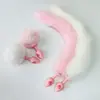 Série Garras de Gato Sm Plug Anal para Bater Palmas Bola de Pelo de Coelho Cauda de Raposa Bondage de Seios Brinquedo Sexual