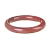 Venta al por mayor de fábrica Pulsera de jade fino Oro Jade para mujer pulsera de jade redonda gruesa anillo positivo rosa carne pulsera de jade para niña