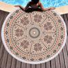 Ventas Directas de Fábrica Borla de Microfibra Impresión Digital Comercio Exterior Nuevo Estilo Bohemio Toalla de Playa Redonda