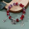 Pulsera de Mariposa de Cristal Ojo de Gato Douyin para Mujer Diseño Nicho Ins Pulsera Luz de Luna Gris Pulsera DIY Regalo para Estudiante