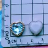 Pinza para el pelo con diamantes de imitación galvanizados, lazo de perlas, corazón, mariposa, dijes para zapatos, funda de teléfono, accesorios para ropa, piezas de plástico