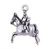 Colgante DIY de gran venta europeo y americano, pequeños accesorios, colgante de caballo de aleación de zinc vintage, collar hecho a mano, llavero, colgante de bolso.