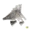 Soporte de Ángulo de Acero Inoxidable Pie Recto Engrosado Soporte de Ángulo de 90 Grados Soporte de Ángulo en Forma de L Pie de Fijación Soporte de Estante en Forma de 7 Conector para Mesa y Silla
