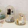 Tocador de Escritorio Jaula para Pájaros Perfume Cosméticos Skincare Estante de Almacenamiento Caja de Almacenamiento Decoración Estante de Exhibición Baño Dormitorio