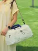 Bolsa de viaje de gran capacidad, bolso de hombro, se puede acoplar a equipaje, bolsa de gimnasio, bolso cruzado elegante, bolsa ligera unisex