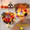 Linterna de Calabaza de Halloween Guirnalda Luminosa Decoración Colgante de Puerta Decoración de Tienda Accesorios Decoración de Ambiente de Fiesta Colgante