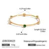 Pulseira Wanxing Europeia e Americana de Aço Inoxidável com Pérola e Zircônia para Mulheres, Joia de Alta Qualidade que Não Desbota, Popularidade Transfronteiriça, Joia de Aço Titânio