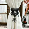 Atrapasueños de Murciélago Diablo Gótico Europeo y Americano Transfronterizo para Cortina de Halloween, Sujetador de Cortina, Hebilla Decorativa para Fiesta Festiva
