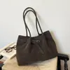 Bolso de Hombro Grande de Lona Estilo Retro para Mujer 2026 Invierno Nuevo Elegante Casual para el Viaje Diario Bolso de Mano con Textura