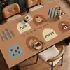 Jogo Americano de Mesa de Jantar Retrô, Toalha de Mesa Cartoon de Luxo Leve e de Alta Qualidade, Impermeável e à Prova de Óleo, Jogo Americano Isolante Térmico Sem Lavagem, Jogo Americano Protetor Resistente a Altas Temperaturas
