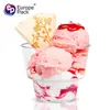 Taza Transparente Redonda Desechable de Plástico de Aviación para Postre Mousse Pudín Helado Exportación Personalizada Transfronteriza