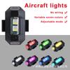 Lâmpada de aeronave de motocicleta lâmpada de flash modificação de piloto estroboscópio universal rede vermelha locomotiva elétrica sem fio carro indução