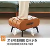Banqueta para Cambiar Zapatos para Entrada de Casa, Reposapiés Moderno con Cojín Suave, Mesa de Café de Lujo Ligero, Taburete Bajo, Sofá, Vestíbulo de Sala de Estar, Asiento Suave Simple