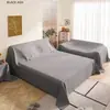 Funda de tela a prueba de polvo para muebles, funda de tela para sofá doméstico, funda de tela para refrigerador, colcha de cama, decoración, tela gris, polvo