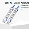 Cilindro Mini de Aço Inoxidável Ma20-25 Ma20-50-S Ma20-75 20-100 20-150 20-200