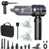 Aspiradora para coche con pantalla de potencia inalámbrica, motor sin escobillas portátil, removedor de polvo de mano para el hogar, soplador de polvo, transfronterizo