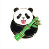 Design Fofo de Desenho Animado de Nicho Alto Valor Panda Liga Artesanato de Gotejamento de Óleo Acessórios de Vestuário Lembrança Universal Presente
