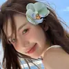 Clip para Fotos de Playa Estilo Nuevo 2026, Pasador de Flor Artificial, Accesorio para el Cabello Exquisito y de Alta Gama, Accesorio Estilo Vacaciones