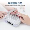 Aspirador de Polvo para Uñas Recargable Transfronterizo con Adornos de Diamante, Silencioso, Succión Fuerte, para Limar y Eliminar Esmalte de Uñas, Removedor de Polvo con Turbina sin Polvo