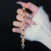 Pulsera de circonitas de colores exquisitos y de lujo para mujer, venta en vivo, nuevo nicho, diseño elegante, pulsera con sensación de moda al por mayor