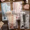 Adesivo Longo de Manhã Cedo Conjunto de Etiquetas do Crepúsculo Série Retro Material Rasgável Diário DIY Itens Decorativos Colagem