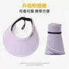 Chapéu de verão para passeios ao ar livre, aba grande, protetor solar anti-ultravioleta coreano, chapéu de sol infantil