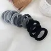 20 Argolas de Cabelo Enlatadas Novas Elásticos Femininos Amarradores de Toalha Cordas de Cabelo Espessas Alta Elasticidade Corda Simples com Capa de Couro
