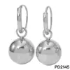 Pendientes de Acero Inoxidable con Colgante Redondo de Perla Corazón de Amor Simple Venta al por Mayor Comercio Exterior Transfronterizo Pendientes de Galvanoplastia al Vacío Más Vendidos para Mujeres