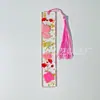 Marcadores de Libros Creativos de Acrílico, Marcadores de Libros con Flores Secas, Marcadores de Libros de Cristal de Resina con Flores Reales, Regalos para el Día del Estudiante y del Maestro