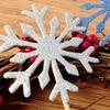 Creativo azul plateado copo de nieve inserción de tarjeta para pastel decoración de fiesta de Navidad etiqueta insertada a mano capacillo de papel para hornear inserción de tarjeta para pastel