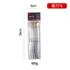 Serie Medio Oriente Paquete de 6 Juego de Cubiertos de Acero Inoxidable Corona Diamante Estrella Chapado en Oro Real Cuchillo Tenedor Cuchara para Comida Occidental Bolsa de PVC
