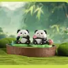 Figurilla de Caja Misteriosa Diaria HuaHua Temática de Panda Adorno de Resina Decoración Linda para el Hogar