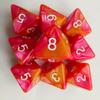 Un juego de 10 piezas de dados de ocho caras de dos colores de múltiples caras para juego de mesa de rol, juego de dados digitales de 8 caras, juego de dados