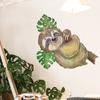 Fx-F505 Dibujo Animado Lindo Perezoso Pequeño Trepando Árbol Habitación Infantil Fondo del Hogar Pegatina de Pared Decorativa Venta al por Mayor Autoadhesivo